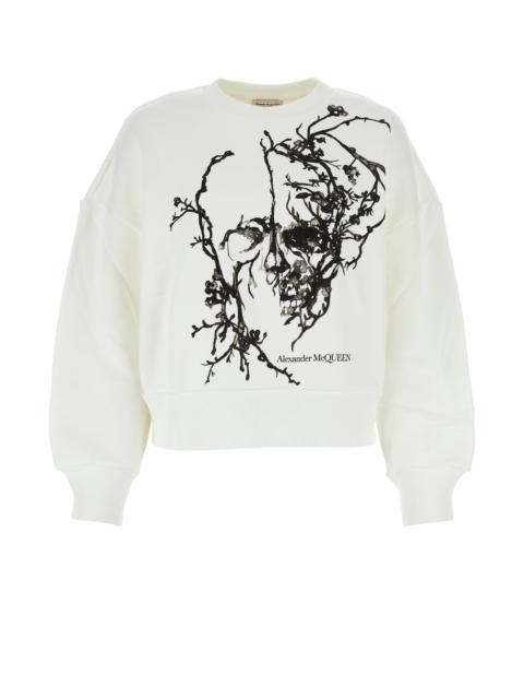Alexander McQueen White cotton sweatshirt