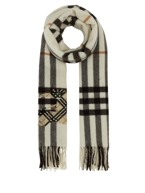 Burberry Embroidered cashmere scarf