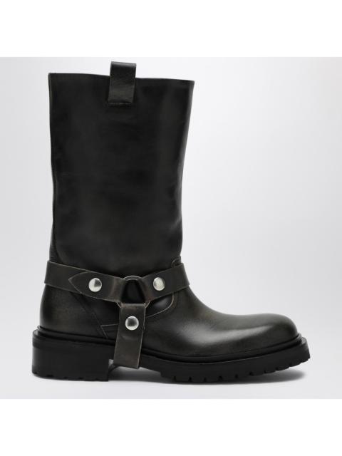 Golden Goose Golden Goose Kurt Boots In Black Leather With Buckle Women