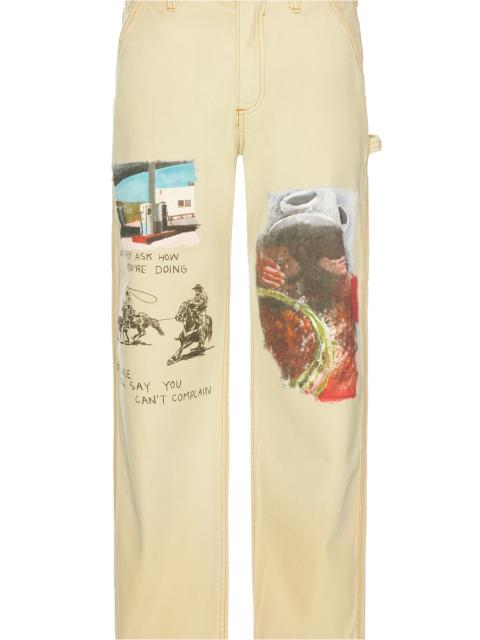 One Of These Days Just Like It Began Painters Pant All Over Artwork