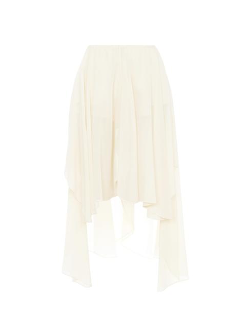 Chloé FLUID VOLANT SHORTS IN SILK GEORGETTE