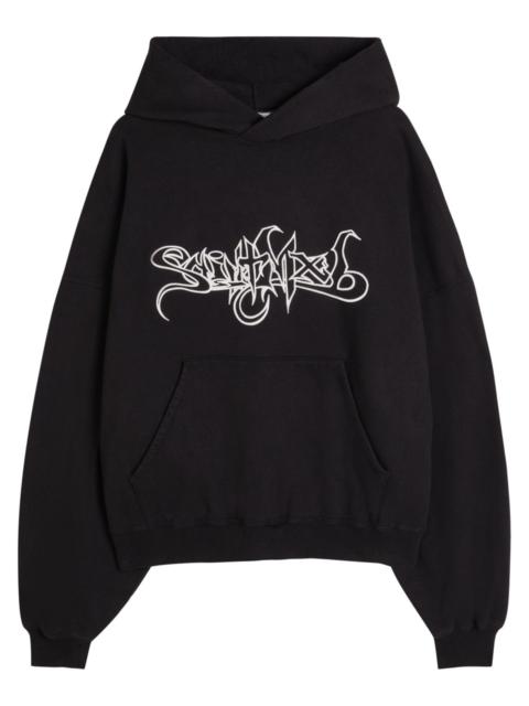 SAINT M×××××× Saint Mxxxxxx Embroidered Hooded Cotton Sweatshirt