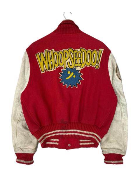 Other Designers Vintage - 🔥Hysteric Glamour Embroidery Wool Leather Varsity Jacket