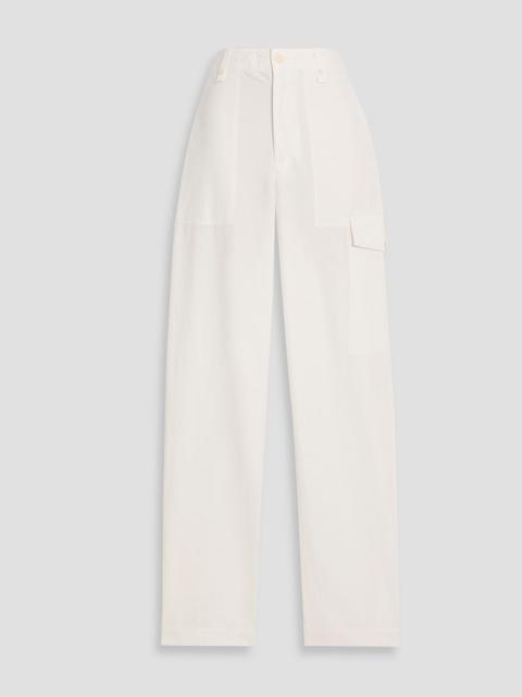 Other Designers Octavia cotton and linen-blend canvas cargo pants