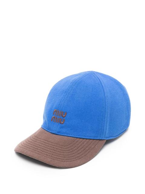 Miu Miu Miu Miu Women Logo Baseball Cap