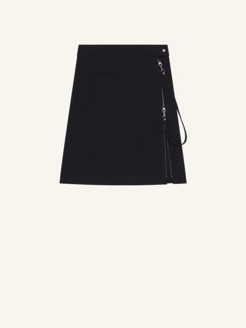 courrèges Zipped Heritage Crepe Skirt