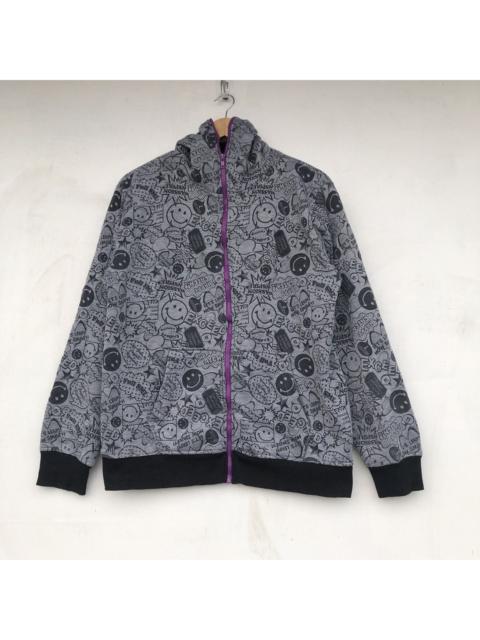 Other Designers Japanese Brand - inspired Kapital smile over print zipper Hooded