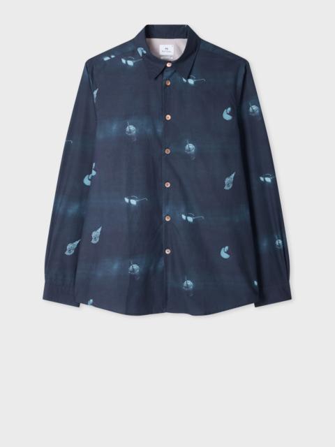 Paul Smith Navy 'Sunbleached Snaps' Poplin Shirt