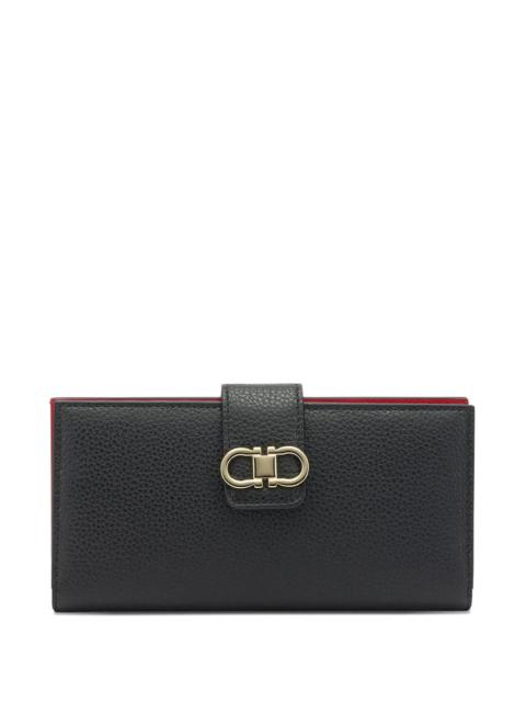 FERRAGAMO Ferragamo Women Gancini Grained Leather Continental Wallet