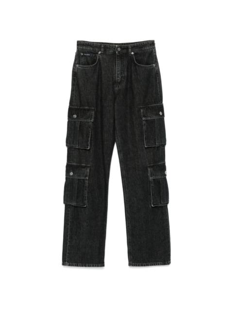 straight cargo jeans