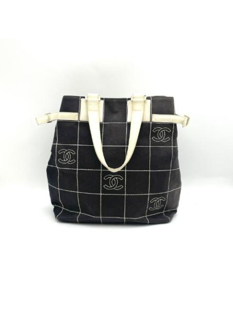 Chanel No. 8 Black CC Chocolate Bar Bag