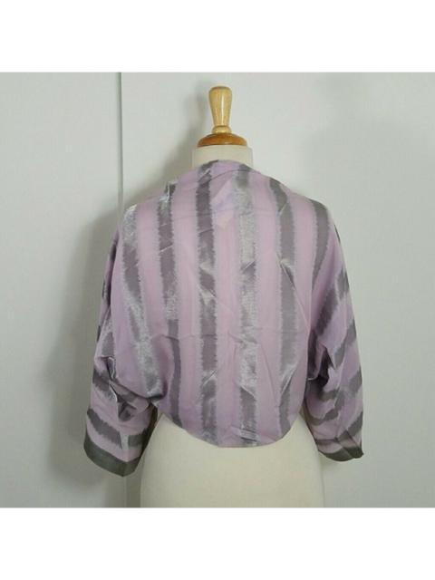 GIORGIO ARMANI Giorgio Armani Silk Blend Bolero - Silver/Purple