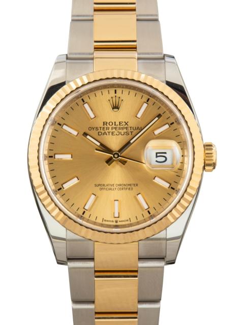 ROLEX Pre-Owned Rolex Datejust Ref 126233 Champagne Dial