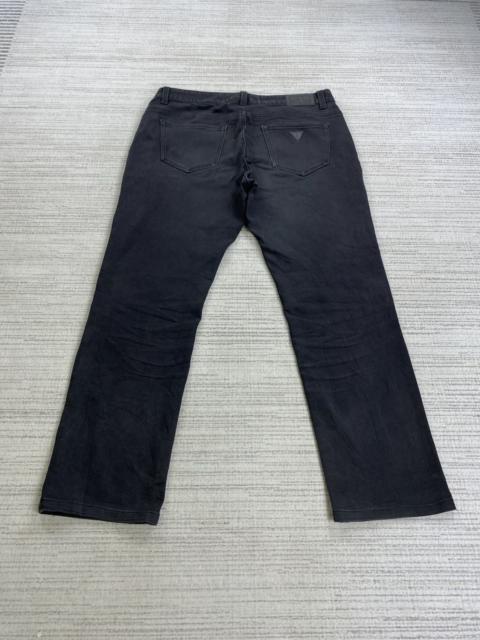 Other Designers Guess × Japanese Brand × Vintage - Vintage Guess Los Angeles Metal Logo All Black Denim Pants