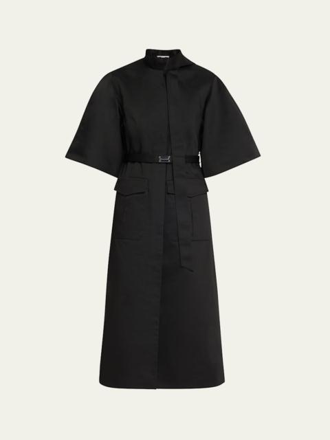 ALEXIS Ilardi Belted Short-Sleeve Dress