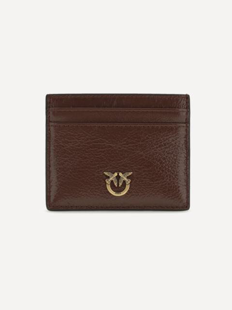 PINKO Shiny leather Card Holder