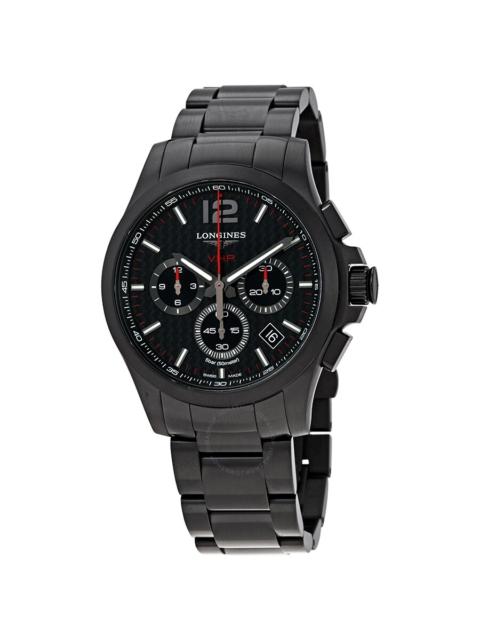 Longines Longines Conquest V.H.P. Perpetual Chronograph Black Carbon Dial Men's Watch L37172666