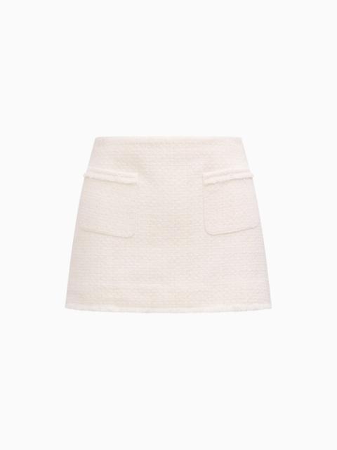 LoveShackFancy Breya Tweed Mini Skirt
