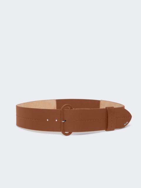 Max Mara ELASTICOVAL60 Semi-glossy leather belt