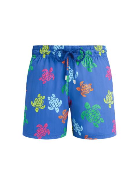 turtle-print swim shorts