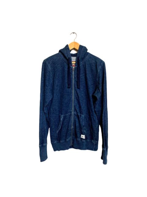 Other Designers Japanese Brand - Elkex Japan Zip Up Indigo Hoodie