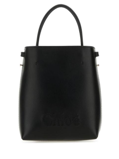 Chloé Chloe Woman Black Leather Micro Chloe Sense Handbag