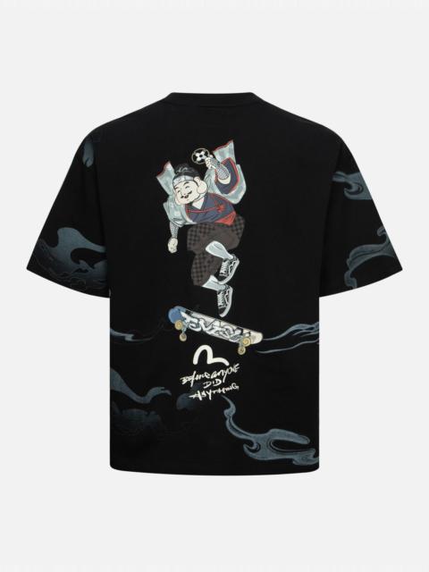 EVISU GODHEAD NINJA PRINT LOOSE FIT T-SHIRT