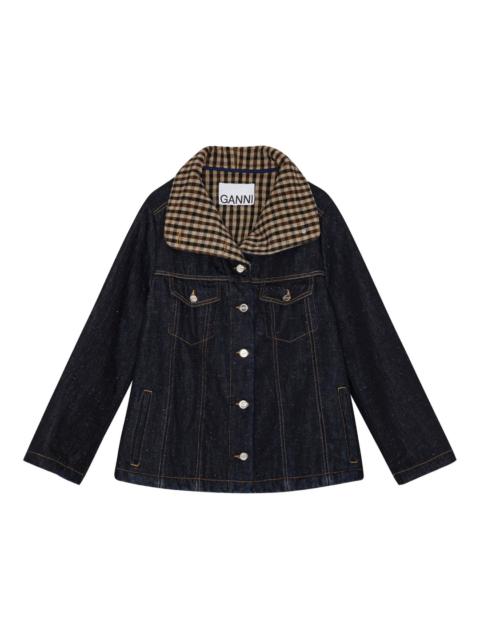 GANNI Neppy Denim Bonded Jacket