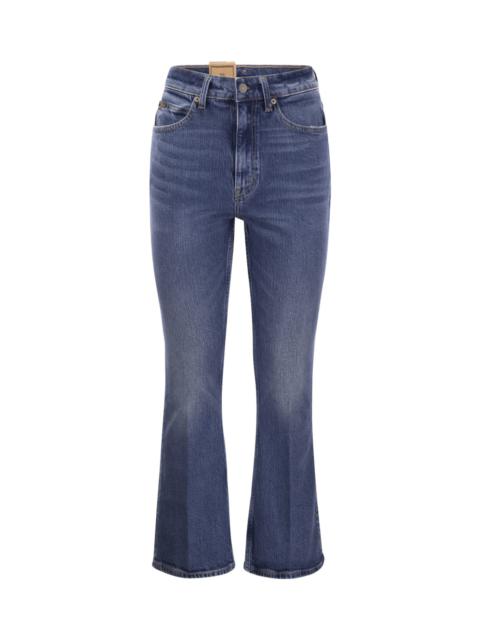 Short And Flared Jeans