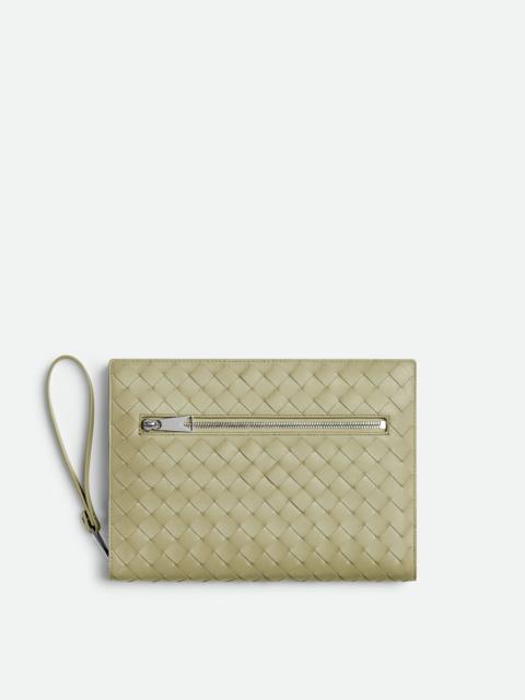 Bottega Veneta Small Intrecciato Document Case With Wristlet