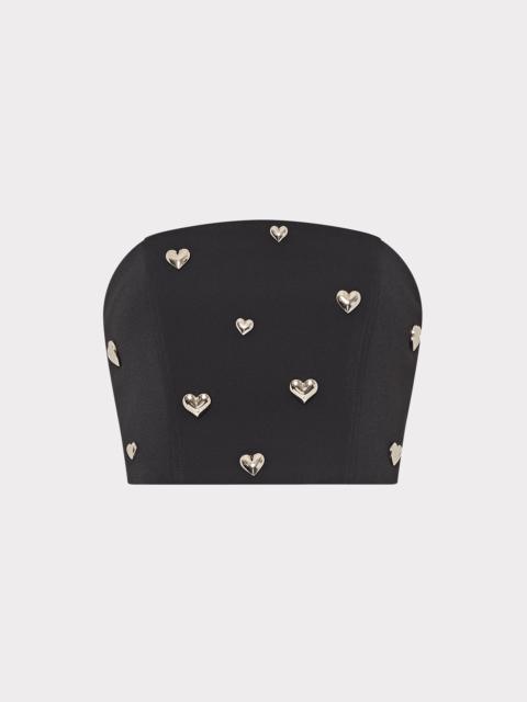 MILLY Sharlee Heart Applique Tube Top