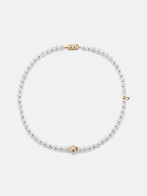 MIKIMOTO 18kt gold necklace with pearls and diamonds