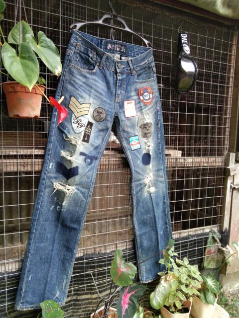 Other Designers Very Rare - RARE RED PEPPER DISTRESS DENIM