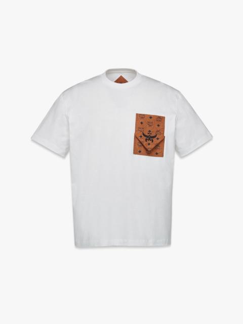 MCM Monogram Patch Pocket T-Shirt in Organic Cotton