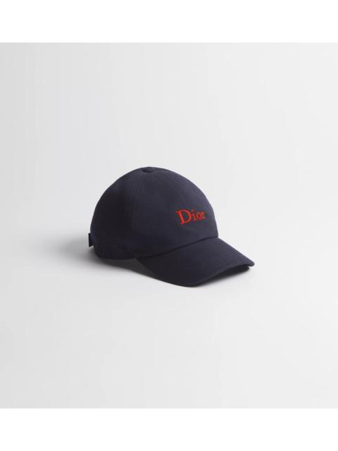 Dior Dior Cotton Baseball Hat Blue Men