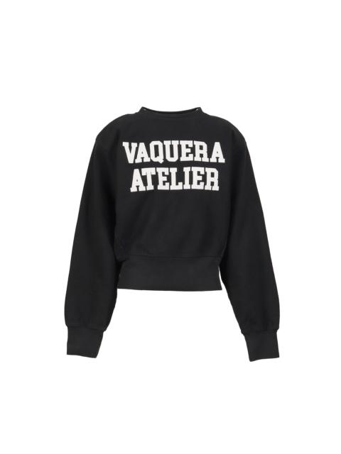 VAQUERA SHOULDERPAD SWEATSHIRT KNIT / BLK