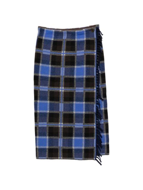 GUEST IN RESIDENCE Guest In Residence Women Wool And Cashemre Tartan Skirt