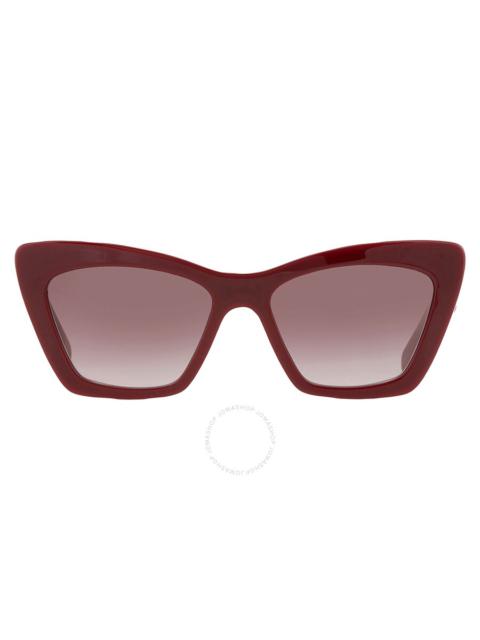 FERRAGAMO Salvatore Ferragamo Bordeaux Gradient Cat Eye Ladies Sunglasses SF1081SE 603 55