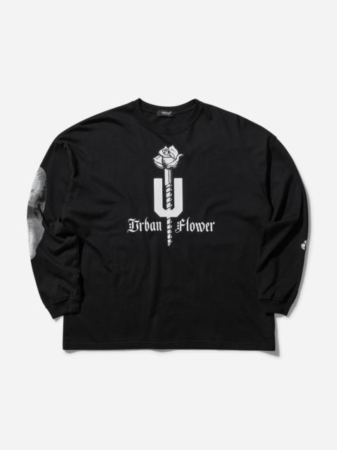 UNDERCOVER Women's Urban Flower Longsleeve T-Shirt Black