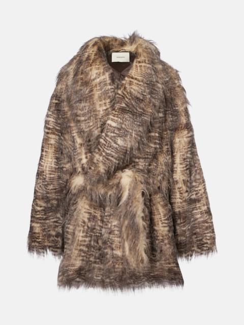 entire studios Juno animal-print belted coat