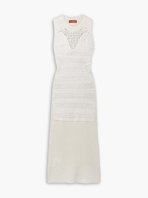 Altuzarra Arsenia paneled merino wool-blend midi dress