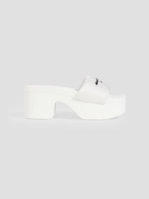 Alexander Wang Canvas platform mules
