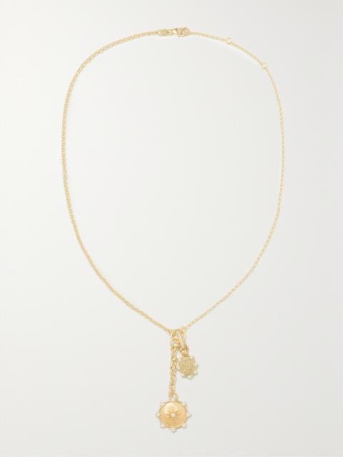 FOUNDRAE True Love And Spark 18-karat Gold Diamond Necklace