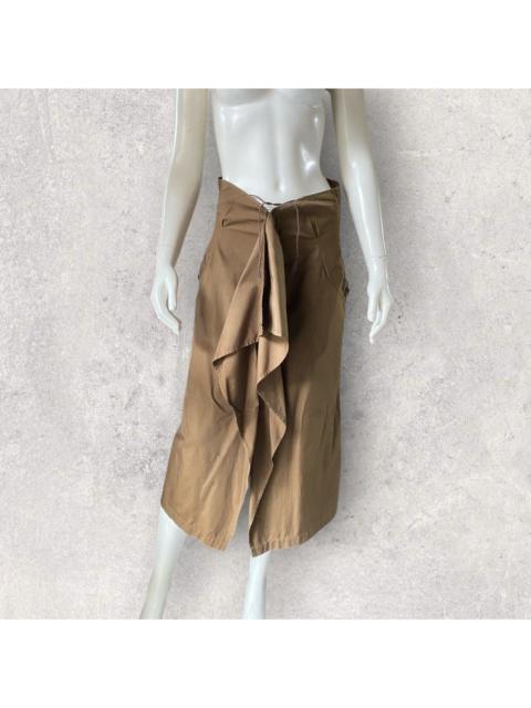 Yohji Yamamoto Military Green Asymmetric Skirt