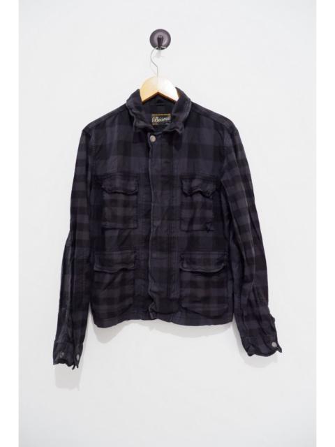 Beams Plaid Parka Jacket