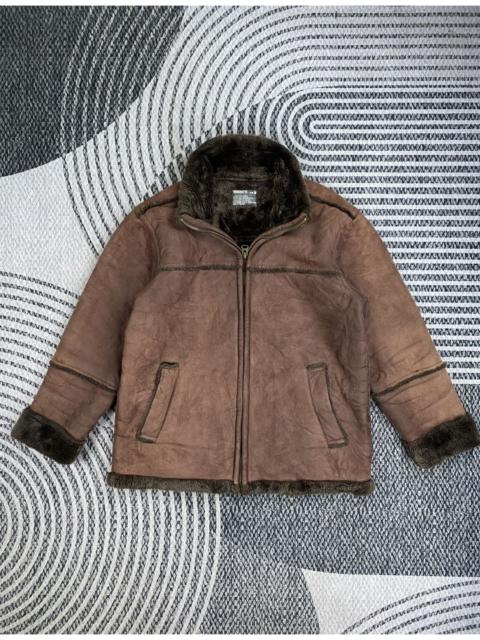 Other Designers Japanese Brand - Vintage Roushatte Faux Fur Lining Leather Suede Jacket