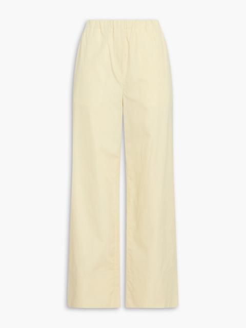 TOTEME Cotton-poplin wide-leg pants
