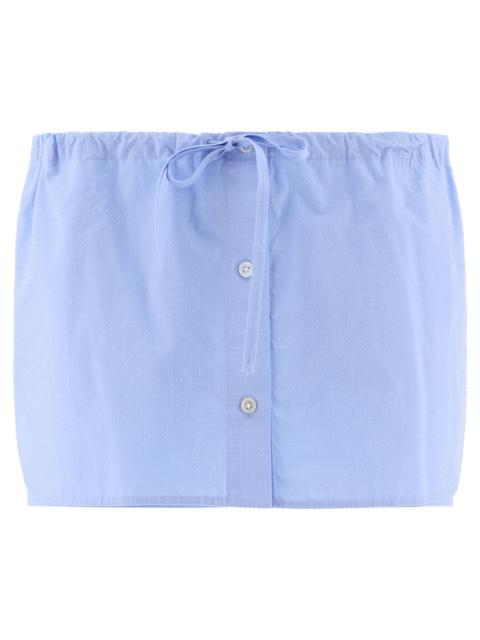 Alexander Wang Drawstring Skort With Crystal Hotfix