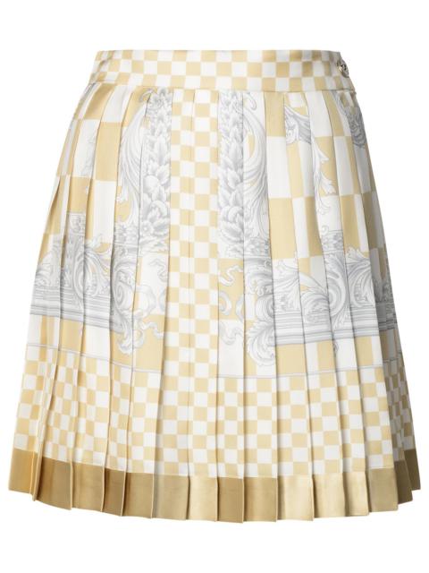 Versace Woman 'Barocco' Beige Silk Skirt