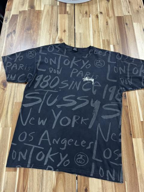 Stüssy Vintage Stussy Full print Reflective T Shirt